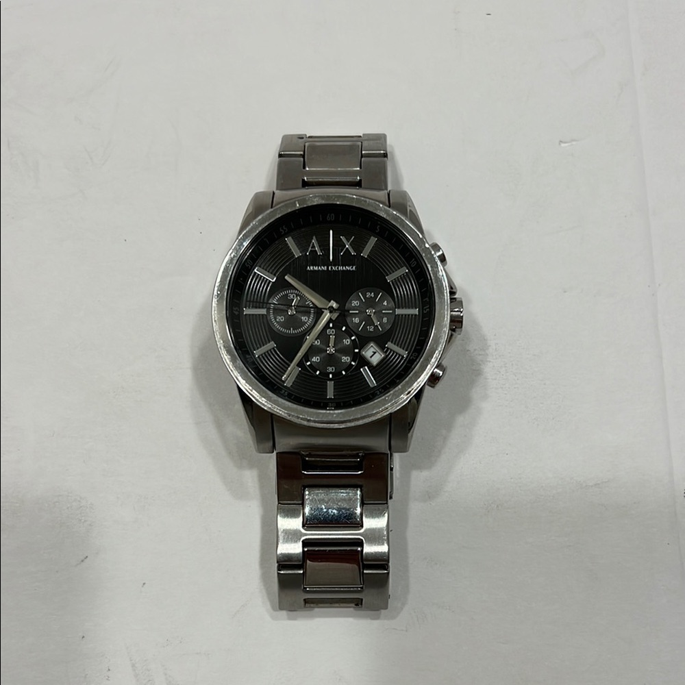 Armani Exchange Chronograph with Silver Band